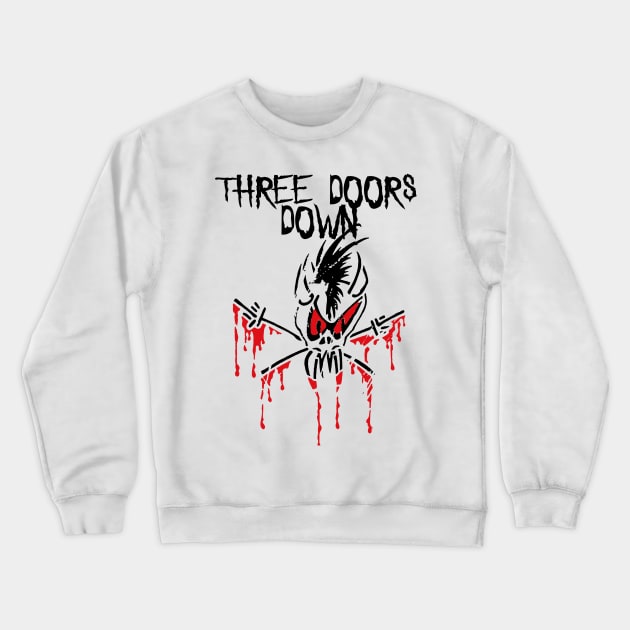 headbang 3 doors down Crewneck Sweatshirt by potato cast